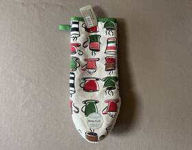 Envision Design 079465817799 Coffee Cups Large Oven Mitt With Built-in Antibacterial Protection New Tag