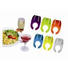 Ep-glasshold Vinotemp Epicureanist Stemware Plate Clips Multicolored 657433005388