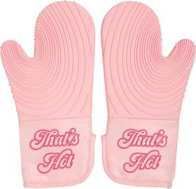 Epoca 711181130836 Paris Hilton Oven Mitt Set With Iconic Thats Hot Design Heat Resistant Pot Hol