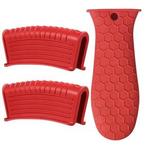 Evahom 466590801183 Silicone Hot Handle Holder 3 Pack Assist Pan Sleeve Pot Holders Non S