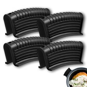 Evahom 755334198137 2 Pair Cast Iron Pot Assist Handle Cover With High Heat Resistance Anti-slip