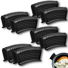 Evahom 755334198199 8 Pack Cast Iron Pot Assist Handle Covers High Heat Resistant Anti-slip Sili