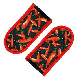 Evoio 685300248491 Cast Iron Skillet Handle Covers Pan Pot 2-pack Red Pepper