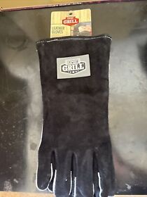 Expert Grill Insulated Heat Resistant Leather Bbq Gloves One Size Fits Most