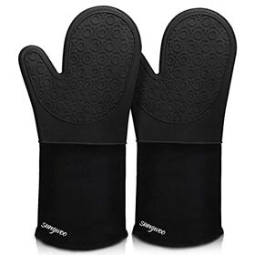 Extra Long Silicone Oven Mitts Sungwoo Durable Heat Resistant Gloves