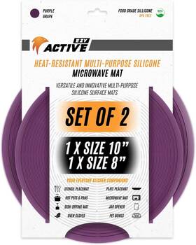 2purple810 Ezy Active Multi Use Silicone Mat Microwave Pot Holders Cover For Food Trivet