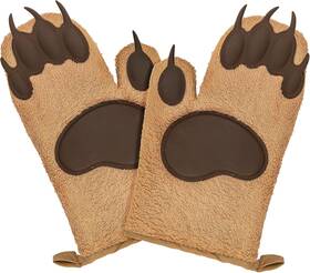 Fon-10278 Fairly Odd Novelties 313091760709 Bear Oven Mitts Set Funny And Cute Kitchen Mitten