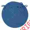 Fb51 Colonial Mills Flowers Bay Indoor Outdoor Round Braided Chair Pad Blue Quantity Choice