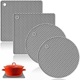 Felibay Silicone Trivet Flexible Pot Mats Non Slip Potholder Heat Resistant Kitc
