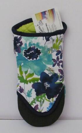 Fiesta 028332642606 Kitchen Puppet Mitt Oven Glove Purple/blue Colorful New