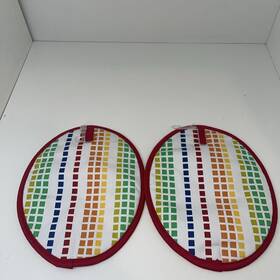 2p013860tdfi Fiesta Tableware Grand Canyon Grid Pot Holder Set 8 In X 10 Multi Color