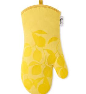 Om023855krfi Fiesta 131ml Lemon Vine Cotton Oven Mitt 7 Inch X 13 - Sunflower Yellow