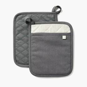 Figmint 198101011602 2pk Potholder Dark Gray -