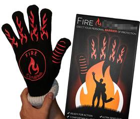 Fire Condom 860001476507 Con Dumb Glove - Hilarious Gift That Works 932 Degrees Includes Heat