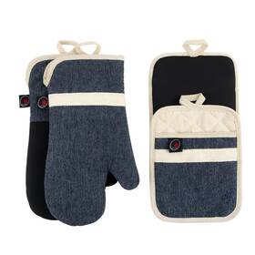 Firstall 726496395733 Oven Mitts And Potholders Sets 4 Pcs Kitchen Glove High Heat Resistant