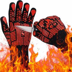 1472 Fitfiv 313040660609 Bbq Gloves Oven F Extreme Heat Resistant Barbecue Silicone
