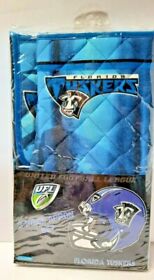 22413 Florida Tuskers United Football League 3 Piece Apron Set Made In Pakistan New