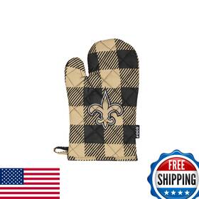 B0d383lp9q Foco Orleans Saints Nfl Plaid Oven Mitt