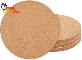 Foliage 445016724725 For 4 Pack Circle Cork Pads Round Non-slip Oven Trivet Hot Pan Placemats Holder