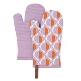 Folkulture 904412414917 Oven Mitts Heat Resistant 12 Inch X 5.5 Silicone 100% Cotton M