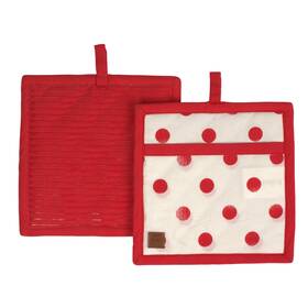 Folkulture 904412421564 Pot Holders For Kitchen Pack Of 2 8x8 Ribbed Soft Silicone Hot Pads 100%