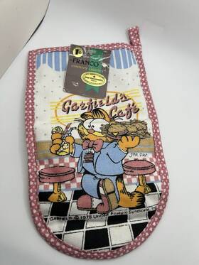 0455 Franco Vintage 1978 Garfield Inch S Cafe Oven Mitt Glove Diner Hamburger Suit Usa