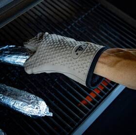 Freedom Flames 850047189912 Grilling Co. Bbq Gloves Gray New