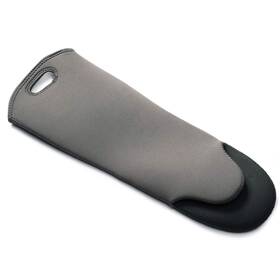 Funlavie 611553168231 1 Pc Oven Mitt 4.5mm Neoprene Glove Extra Long Non-slip Heat Gray