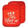 Funny Oven Mitts Heat Resistant With Quilted Liner Pot Holders Pockets Ov