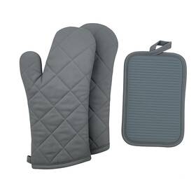 Fxiaoy 635412663880 Hot Pads Silicone Oven Mitts Heat Resistant To 500 F Waterproof And Non-slip
