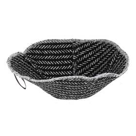 Er79031b Ganz Bowl Cozy White Ticks