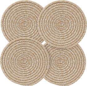 Garkup 313019473445 Pot Holders Trivets Set 4 Pcs Potholders For Kitchens 100% Pure Cotton Thread