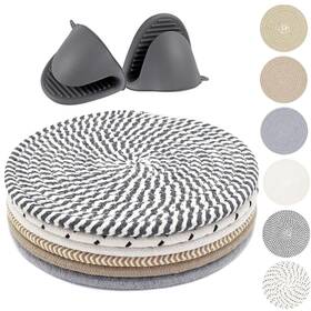 Gdthsy 797422462744 8 Inch Trivets For Hot Dishes Pots And Pans 6 Heat Resistant Mix
