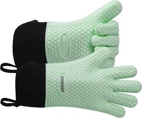 L13-29-l-gh Geekhom Bbq Gloves Heat Resistant Oven Mitts - Silicone X-large Mint Green