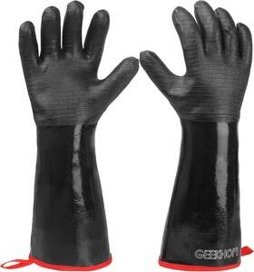 Lr01 Geekhom 18-inch Heat Resistant Gloves 932 F For Bbq Grilling Waterproof Long Sl