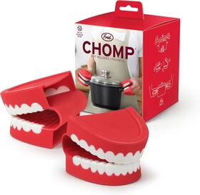 Genuine Fred 445042836850 Chomp Pot Holders Oven Mitts Set Of 2 Chattering Teeth Inspired