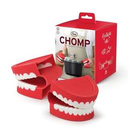 B0cvfhq4qw Genuine Fred Chomp Pot Holders Oven Mitts Set 2 Chattering Teeth Heat Resistant