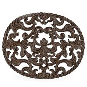 Gerson Company 037916954394 Companies Acanthus Metal Oval Trivet
