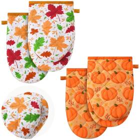 Bq-geyoga-8457 Geyoga 2 Pcs Thanksgiving Mini Harvest Oven Mitt Decoration For Kitchen Small