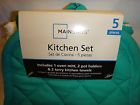 Ms12-051-510-67 Gifts 5-piece Set Kitchen Teal - Turquoise Island Free Mainstays