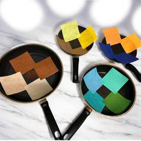 Goede Vibes 683370177208 Handmade Felt Pot Holders And Pan Protectors