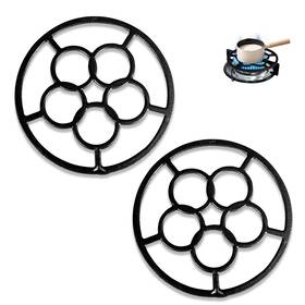 Gp-gr0002-uk Goespecil Gas Ring Reducer Work For Stove 2pack Cast Iron Trivets Hob