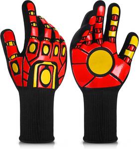 1472 Gofowrk 744110308174 Bbq Gloves Heat Resistant Oven Non Slip And Cut Grill Glo