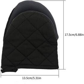 Goldmeet 745876469772 1 Pair Short Oven Mitts Heat Resistant Silicone Kitchen Mini For 500
