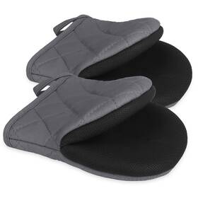 Goldmeet 792105735931 1 Pair Short Oven Mitts Heat Resistant Silicone Kitchen Mini For 5