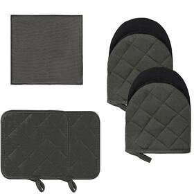 B0cdpxmysy Goldmeet Kitchen Oven Mitts And Pot Holders Set 5-piece Heat Resistant Pads Towel