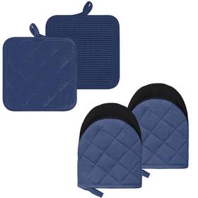 Fdajb51d51d Goldmeet Oven Mitts And Pot Holders Set Pack Of 4 Heat Resistant Silicone Kitchen Mini