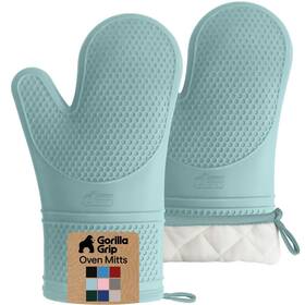Gorilla Grip 840029635131 12.5 Oven Mitts Heat Resistant Waterproof Cooking Gloves Bpa-free