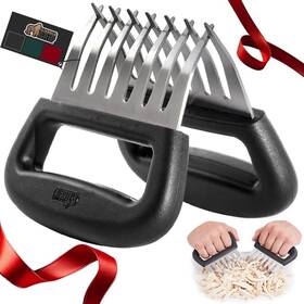 Gorilla Grip 840316711135 Powerful Stainless Steel Meat Shredder Claws One Size Black