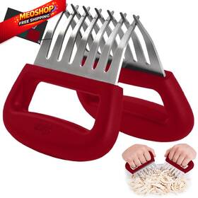 Gorilla Grip 840316711142 Bpa-free Chicken Shredder Meat Claws Sharp One Size Red